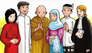 Gambar Ilustrasi: Toleransi umat beragama di Indonesia.